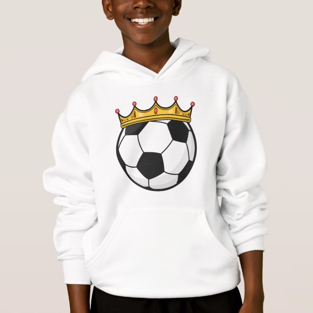Fußballkönigin Hoodie (Vorderseite)