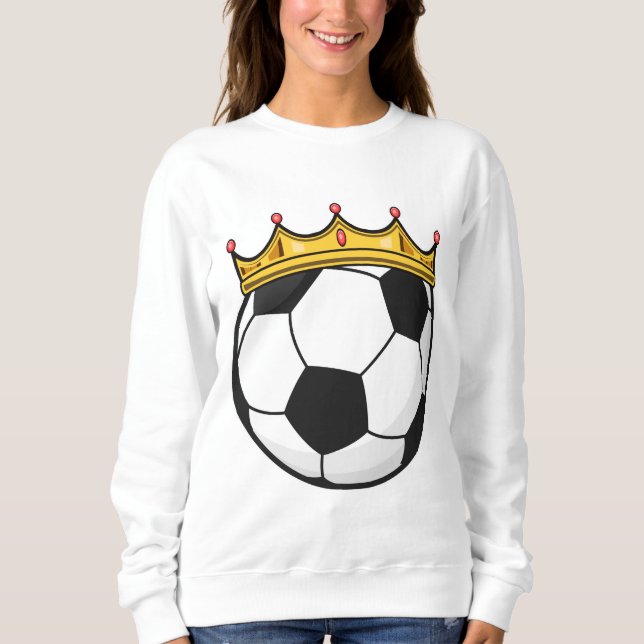 Fußballkönigin Sweatshirt (Vorderseite)