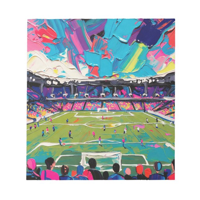 Fußballkunst (#3) notizblock (Vorderseite)