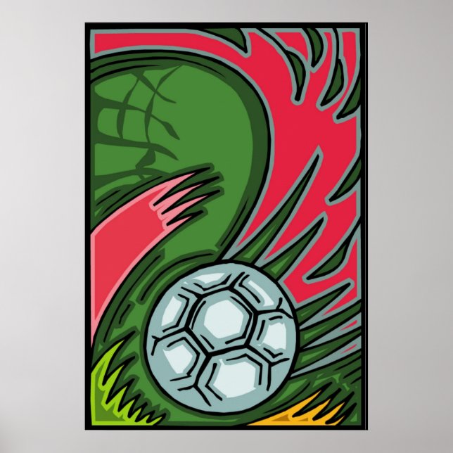 Fußballkunstposter Poster (Vorne)