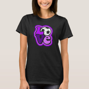 Fußballliebe für jugendliche Mädchen und Frauen Fa T-Shirt
