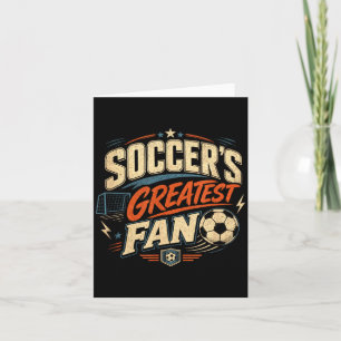 Fußballliebhaber Fußballfan Spieler Idee cool Karte