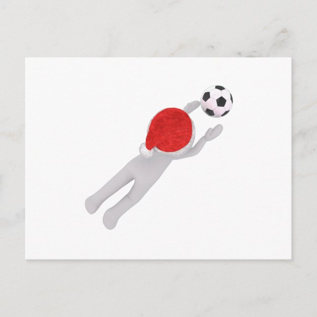 Fußballliga Feiertagspostkarte (Vorderseite)