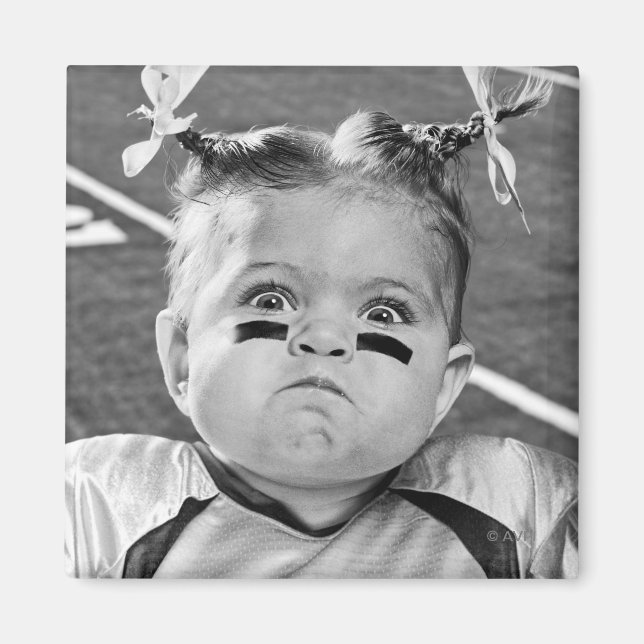 Fußballmädchen Magnet (Vorne)