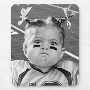 Fußballmädchen Mousepad