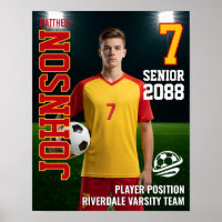 Fußballmannschaft Benutzerdefinierte Senior Night