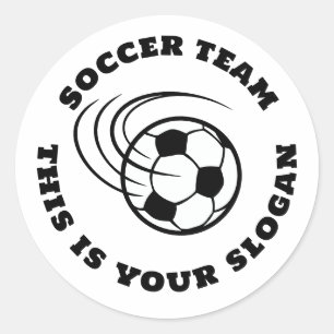 Fußballmannschaft Runder Aufkleber