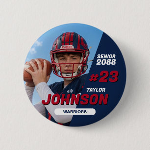 Fußballmannschaft Senior Night Benutzerdefinierte Button