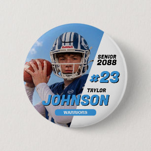Fußballmannschaft Senior Night Benutzerdefinierte  Button