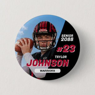 Fußballmannschaft Senior Night Benutzerdefinierte Button