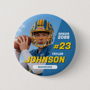 Fußballmannschaft Senior Night Benutzerdefinierte Button