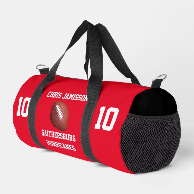 Fußballmannschaft, Trainer oder Spieler Red Person Duffle Bag (Rechte Ecke)