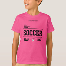 Fußballmarken personalisierte Spielerteam-Kids pin T-Shirt