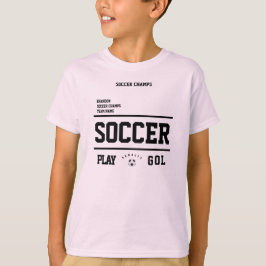 Fußballmarken personalisierte Spielerteam-Kids pin T-Shirt