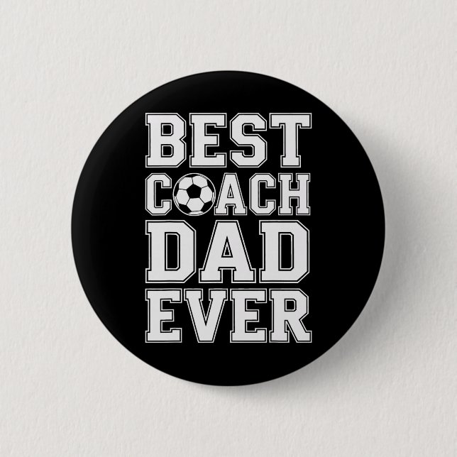 Fußballmeister Bester Trainer Dad Ever Athletik Me Button (Vorderseite)