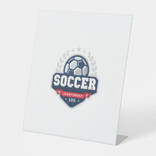 Fußballmeisterschaft Sockelschild