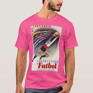 Fußballmeisterschaften Vintage-Sportposter T-Shirt