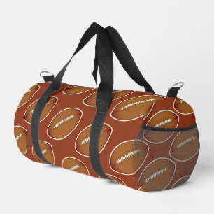 Fußballmuster Braune Screwball-Grafiken Duffle Bag