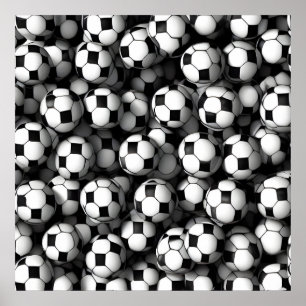 Fußballmuster Poster