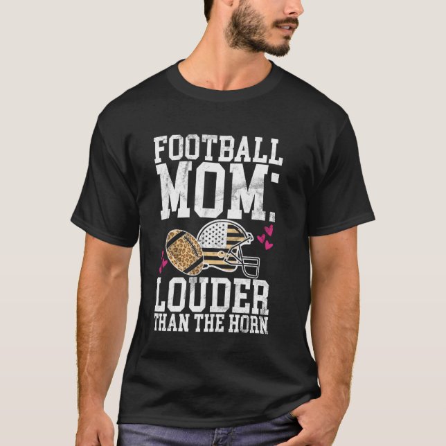 Fußballmutter Lauter Als Das Horn Fußballmutter T-Shirt (Vorderseite)