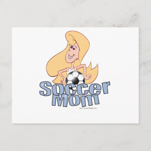 Fußballmutter Postkarte