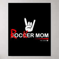 Fussballmutter Rocker-Mutter - Rock, Rebellisch Un