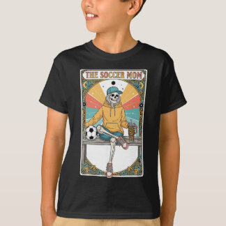 Fußballmutter Tarotkarte Skelett Kaffee Byll Neben T-Shirt