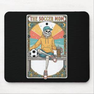 Fußballmutter Tarotkarte Skelett Kaffee Byll Seite Mousepad