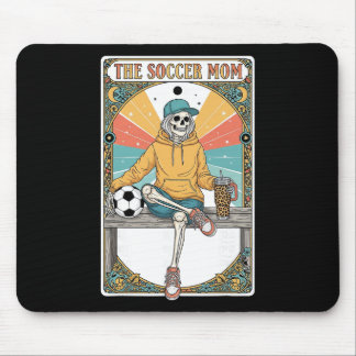 Fußballmutter Tarotkarte Skelett Kaffee Byll Seite Mousepad