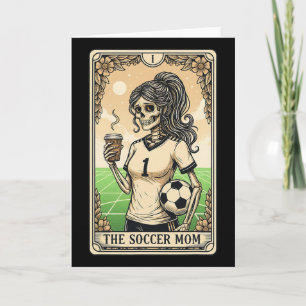 Fußballmutter Tarotkarte Vintage Halloween Fußball Karte