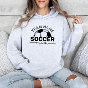 Fußballmutter-Team-T-Shirt Ash Gray Hoodie