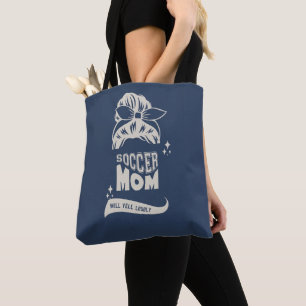 Fußballmutter wird laut schreien Navy und Creme- Tasche