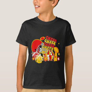 Fußballmutti Frauen Mädchen Cheer Funny Fuß T-Shirt