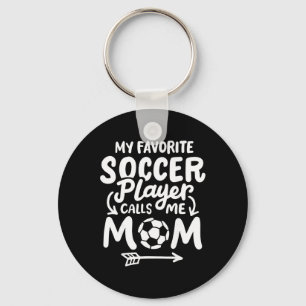 Fußballmutti Mein Lieblingsfußballspieler nennt mi Schlüsselanhänger