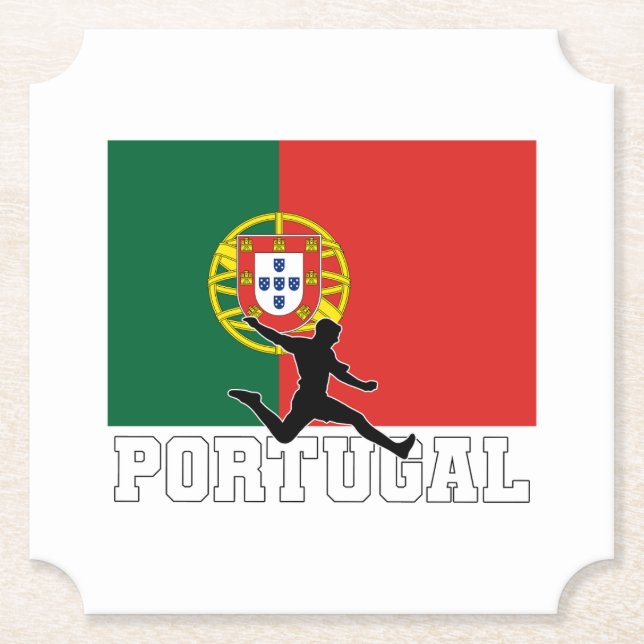 Fußballnationalmannschaft Portugals Untersetzer (Vorderseite)
