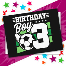 Fußballparty für 3-jährige Jungen zum 3. Geburtsta