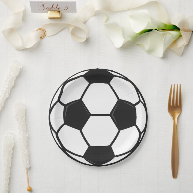 Fußballparty-Teller | Fußball-Geburtstagsfeier Pappteller (Hochzeit)