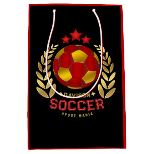 Fußballparty-Thema Mittlere Geschenktüte