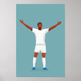 Fußballplakat für Geburtstagsfeier Poster