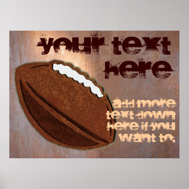 Fußballplakat Poster (Vorne)