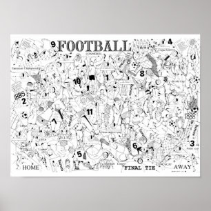Fußballplakat Poster