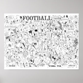 Fußballplakat Poster