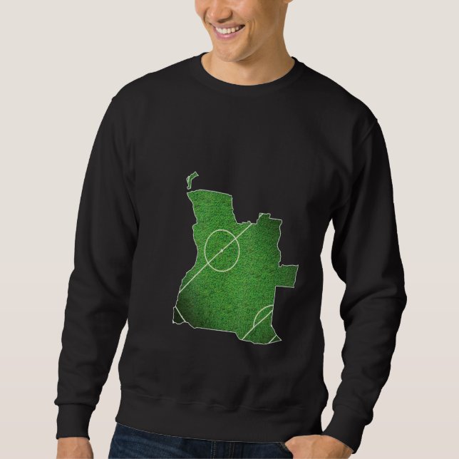 Fußballplatz Angola Sweatshirt (Vorderseite)