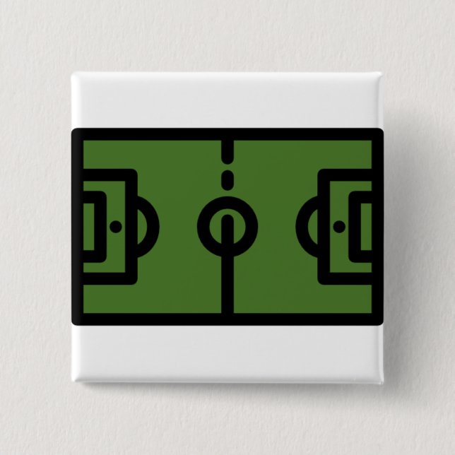 Fußballplatz Button (Vorderseite)