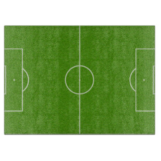 Fußballplatz-Muster auf Gras Schneidebrett