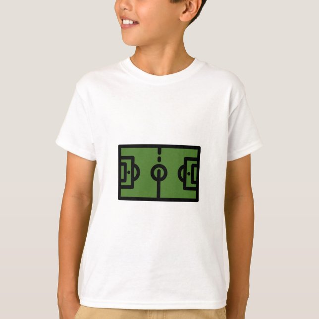Fußballplatz T-Shirt (Vorderseite)
