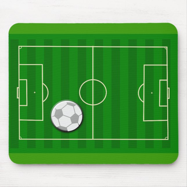 Fußballplatz und Ball Mousepad (Vorne)