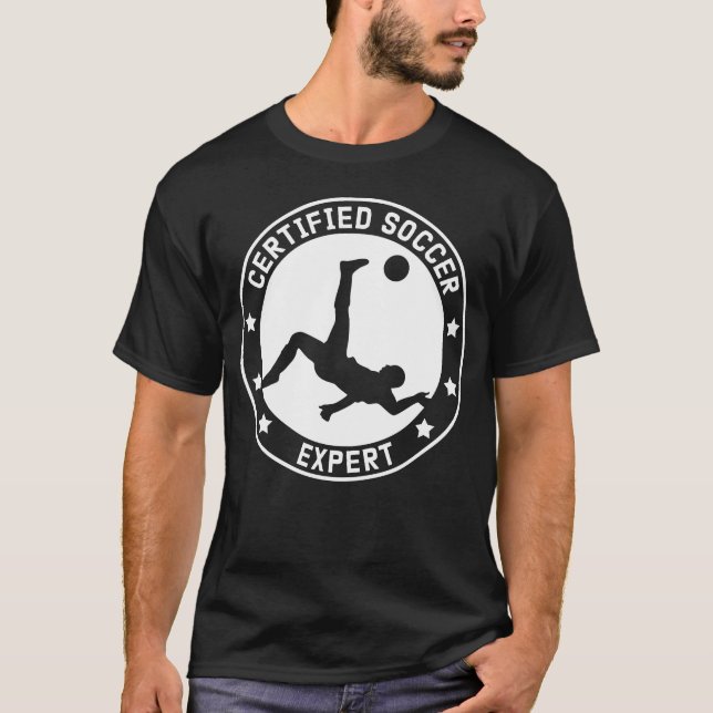 Fußballprofi Fußball-Fußballspieler T-Shirt (Vorderseite)