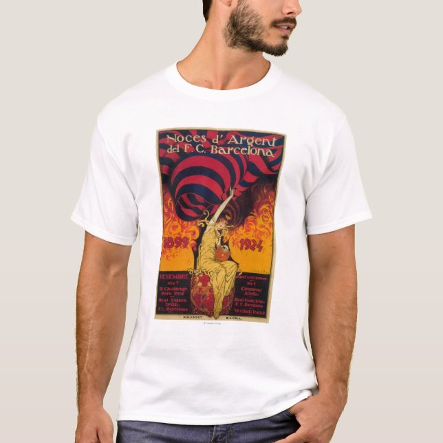 Fußballpromo-Plakat T-Shirt (Vorderseite)