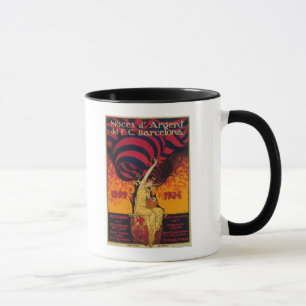 Fußballpromo-Plakat Tasse